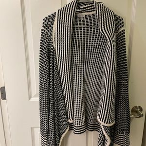 Tobi black and white cardigan